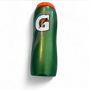 Gatorade Green Water Bottle with Orange Cap
